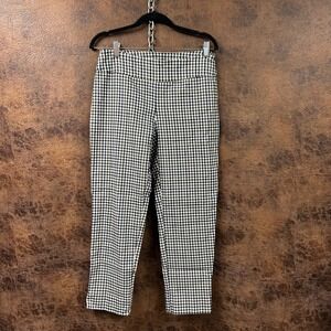 Zac & Rachel 12 Pull-on Plaid 3/4 Ankle Length Pants Brown Black Navy Classic